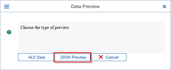 Payload Designer — select preview type