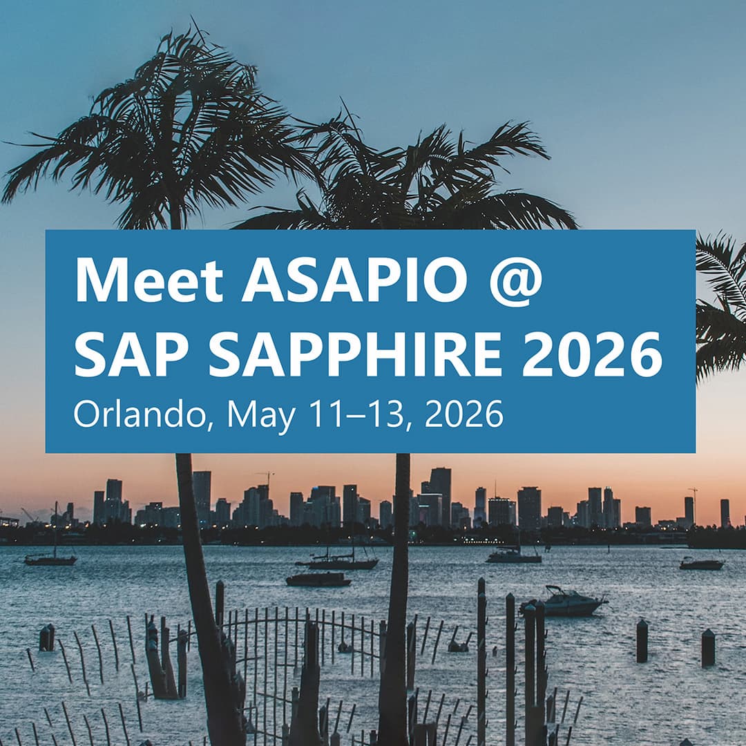 ASAPIO at SAP Sapphire 2026 – Meet Us in Orlando | May 11-13