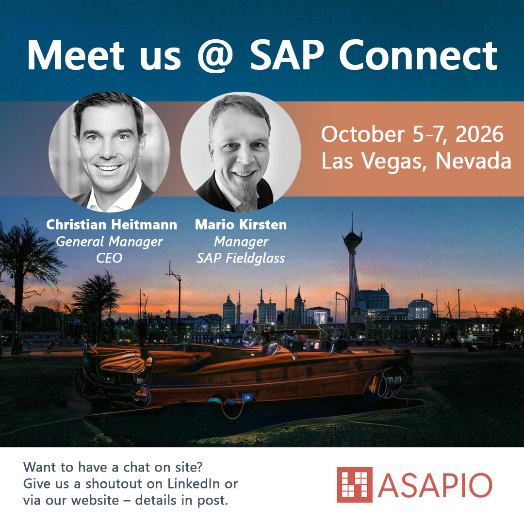 Meet ASAPIO at SAP Connect 2026, October 5-7, Las Vegas &ndash; Christian Heitmann and Mario Kirsten