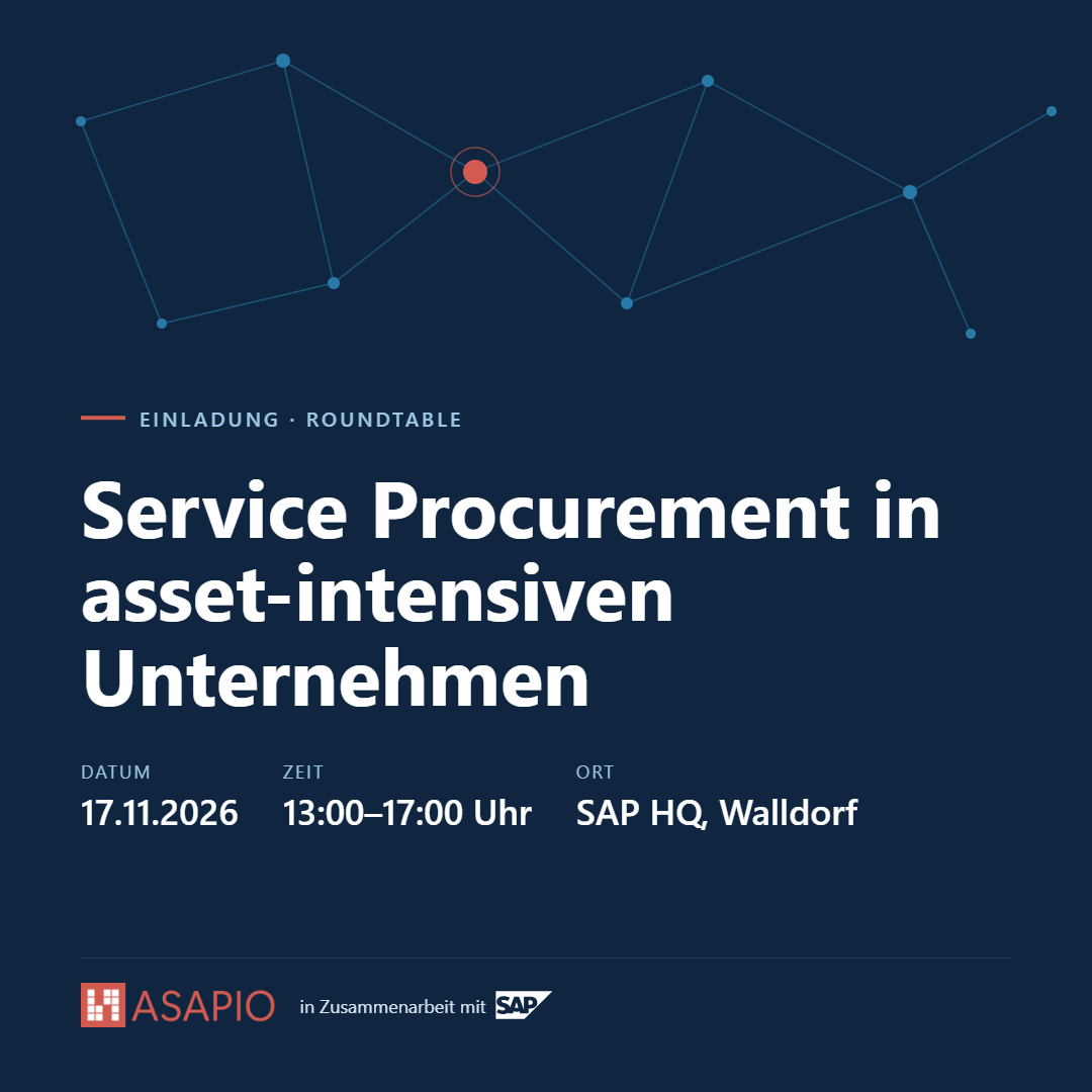 Roundtable Service Procurement, November 17, 2026, SAP HQ Walldorf