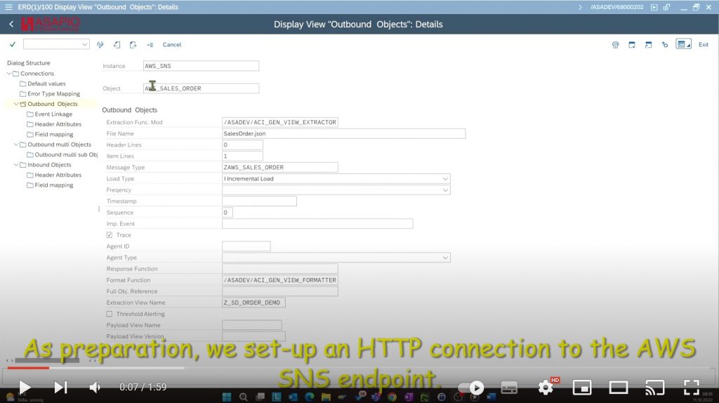 Demo video: SAP ECC to AWS event integration