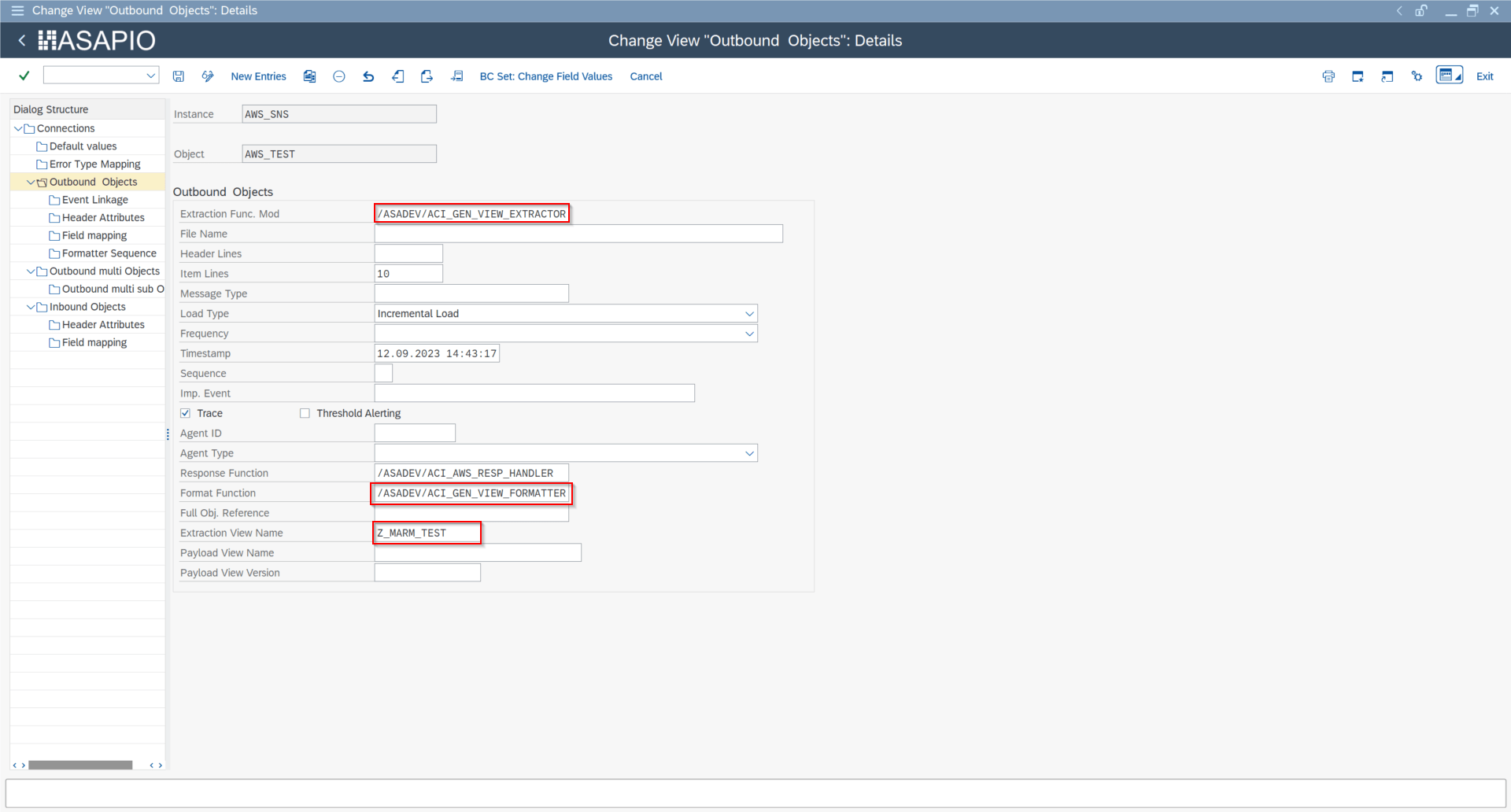 Packed load initial load execution