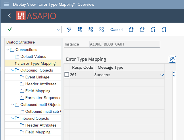 Azure error code mapping 201/202 to Success