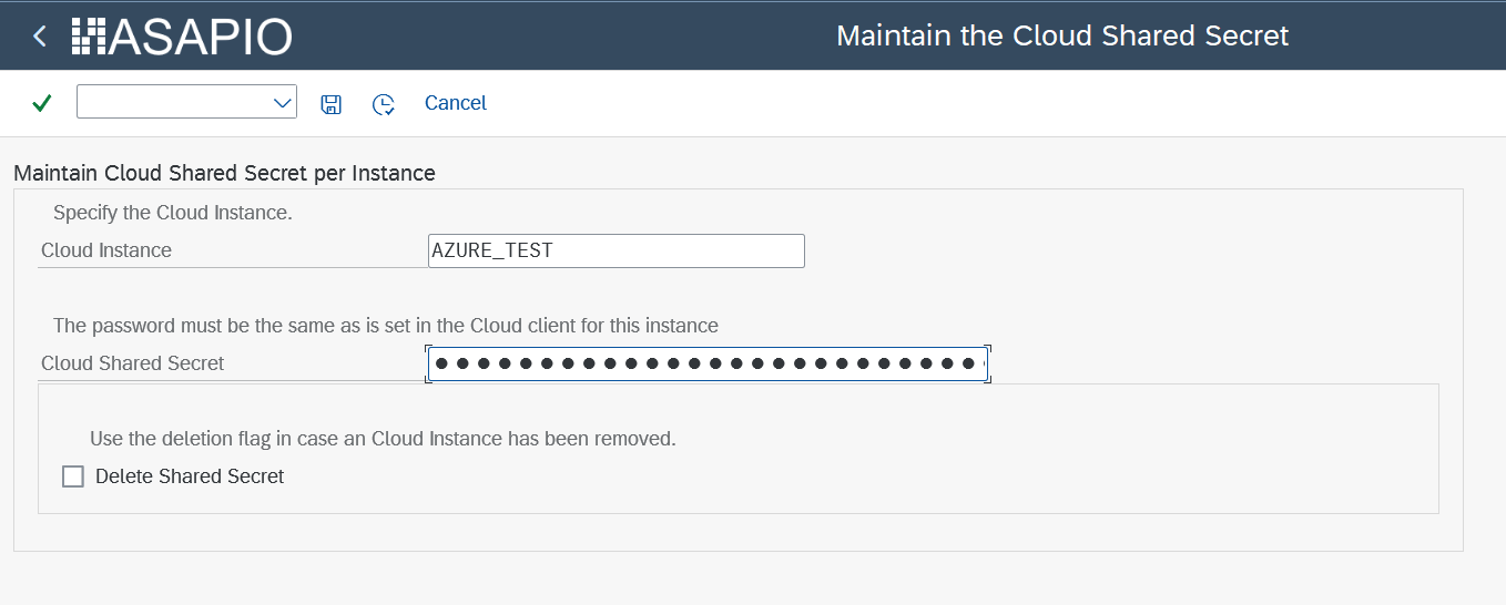 Azure client secret in SAP Secure Store