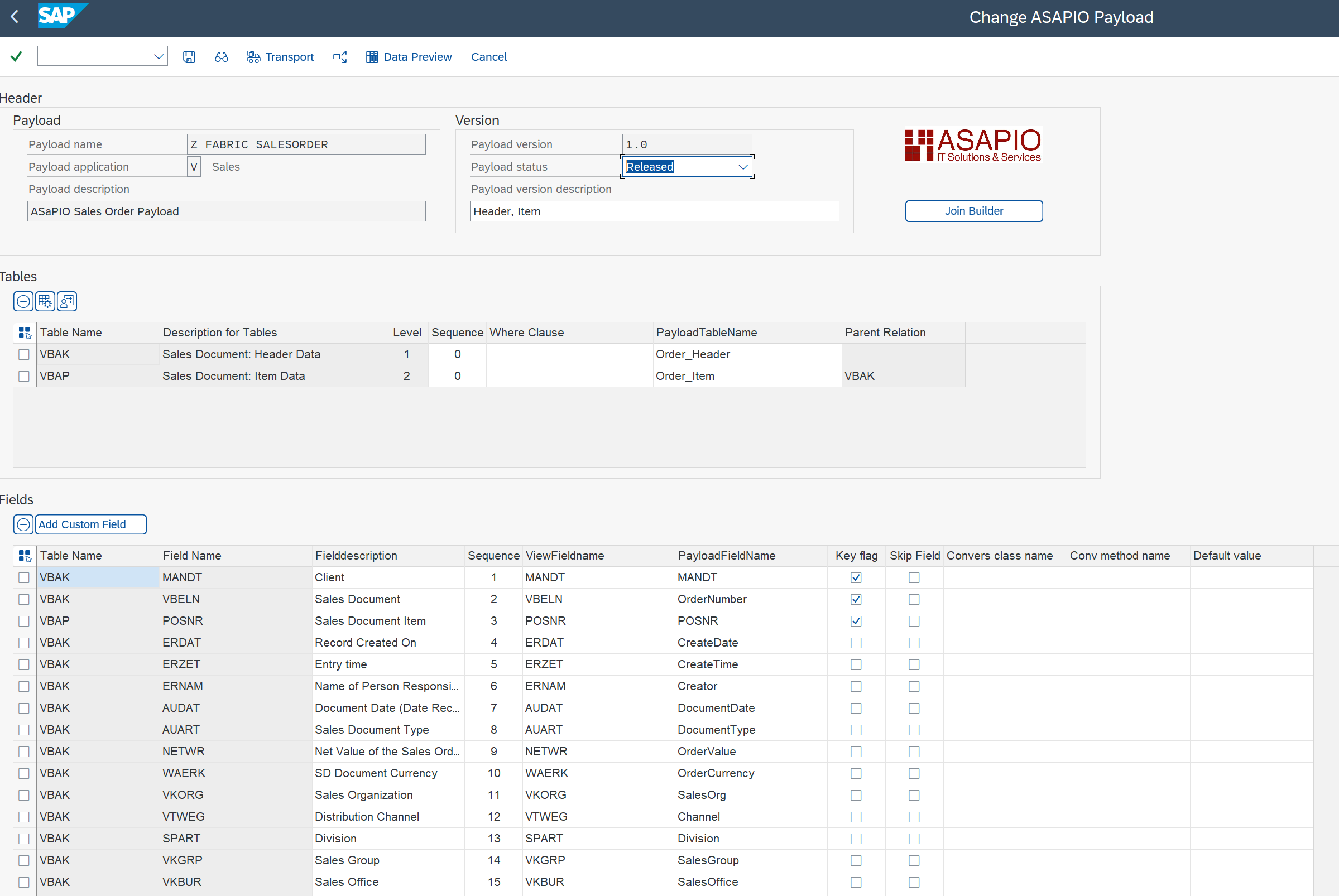 Managed Identity connection instance default values