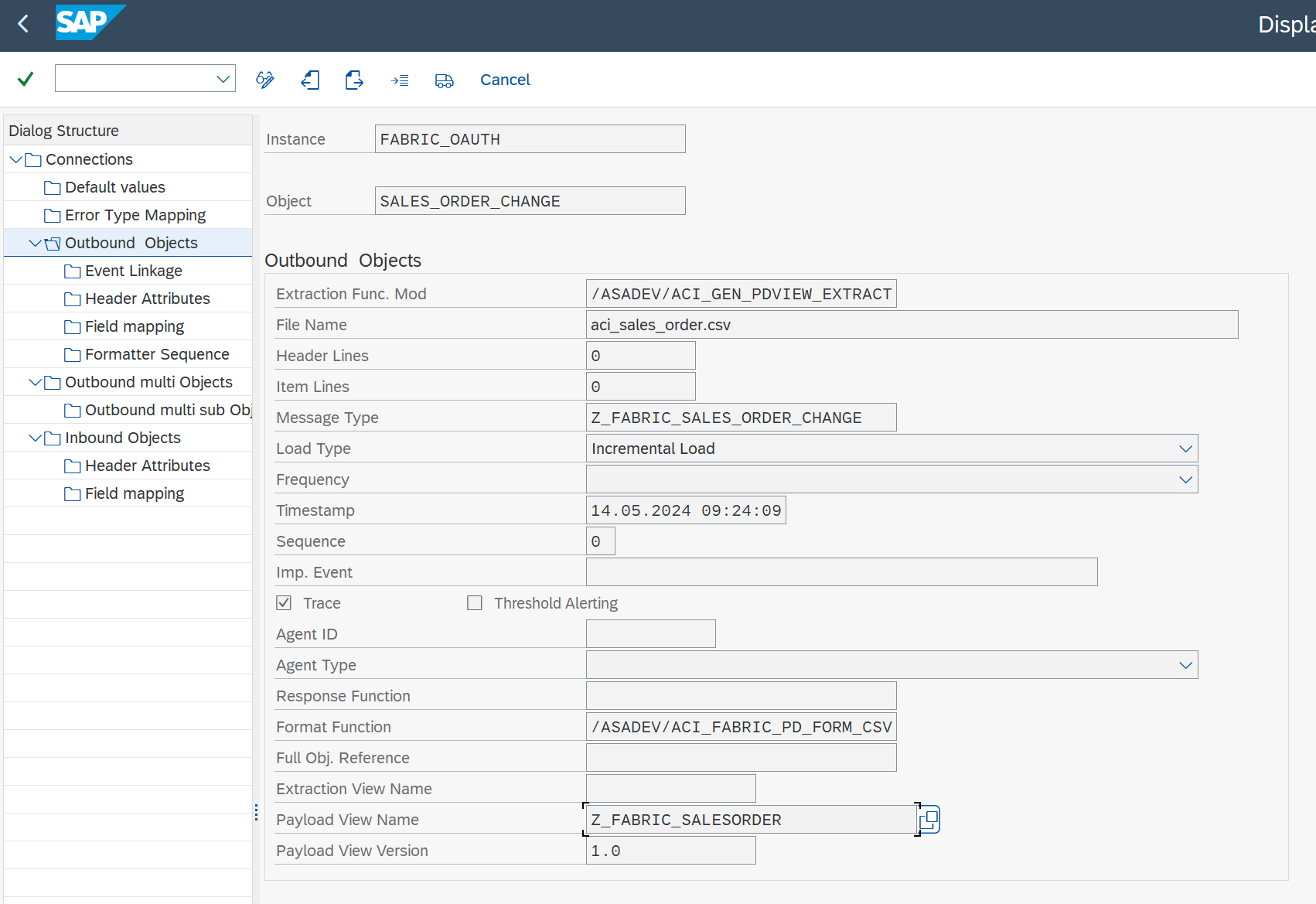 Initial packed load execution for Fabric
