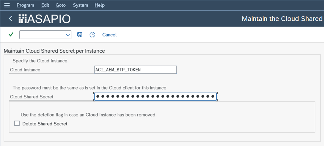 Configure OAuth client secret