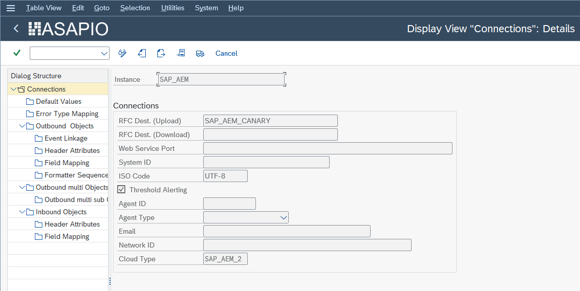 AEM service instance configuration