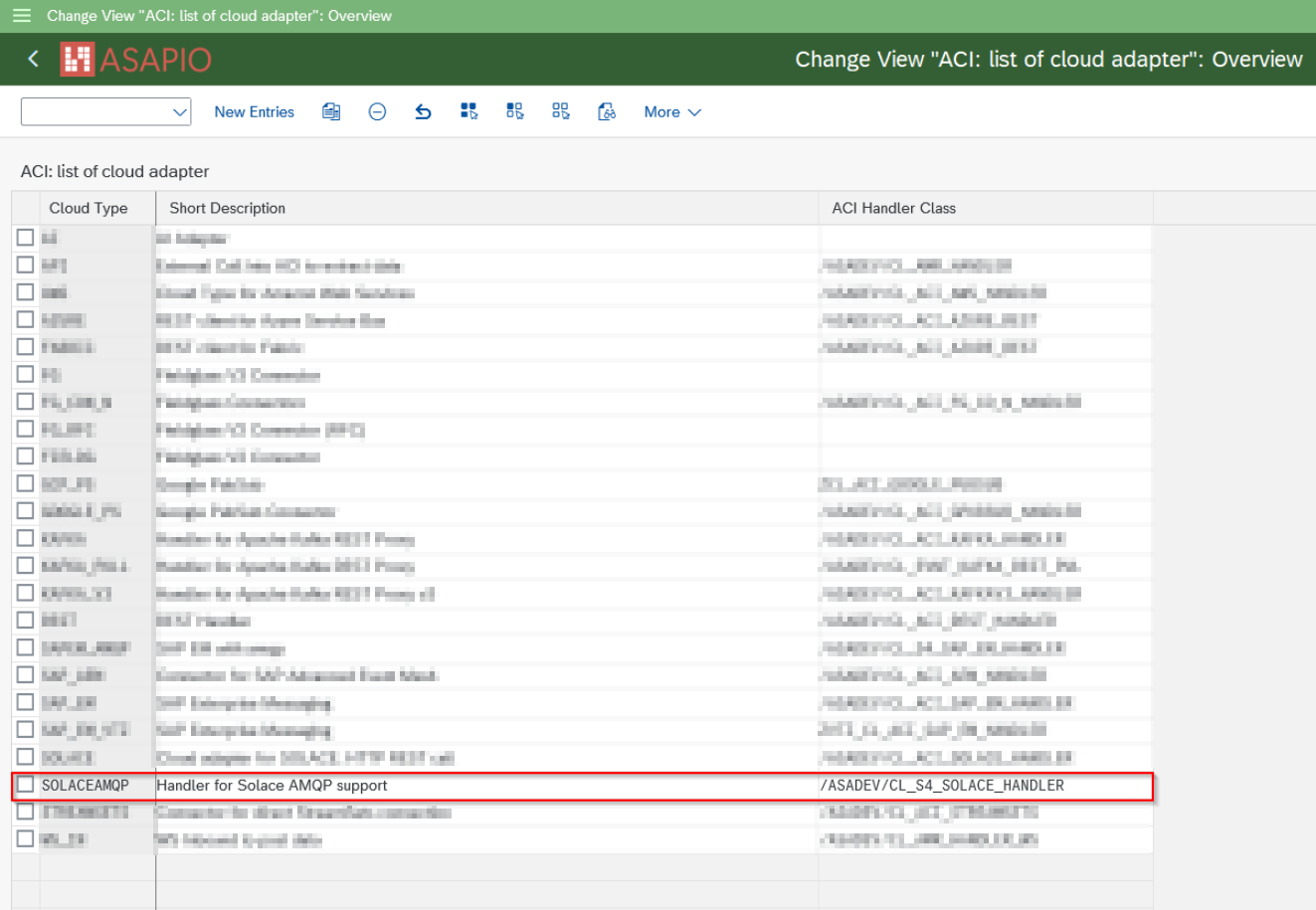 AMQP cloud adapter configuration