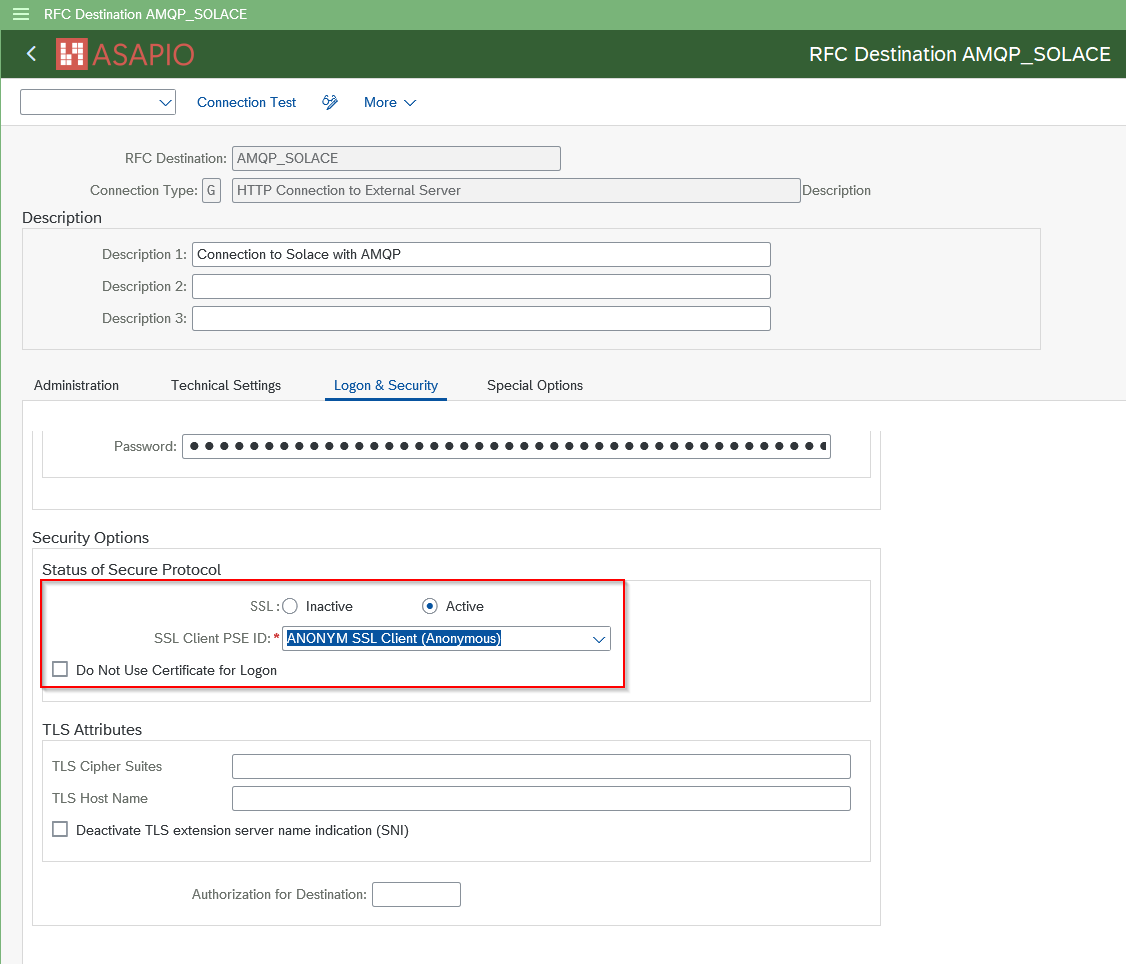 AMQP RFC destination host and port