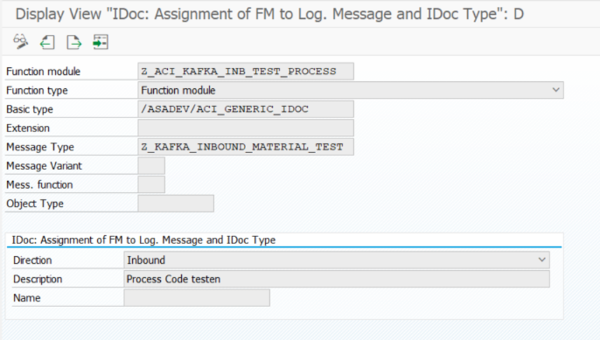 WE57 IDoc Assignment of FM to Logical Message and IDoc Type