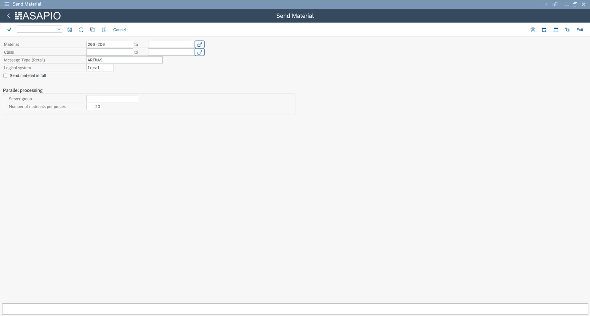 BD10 transaction used to test the outbound IDoc formatter