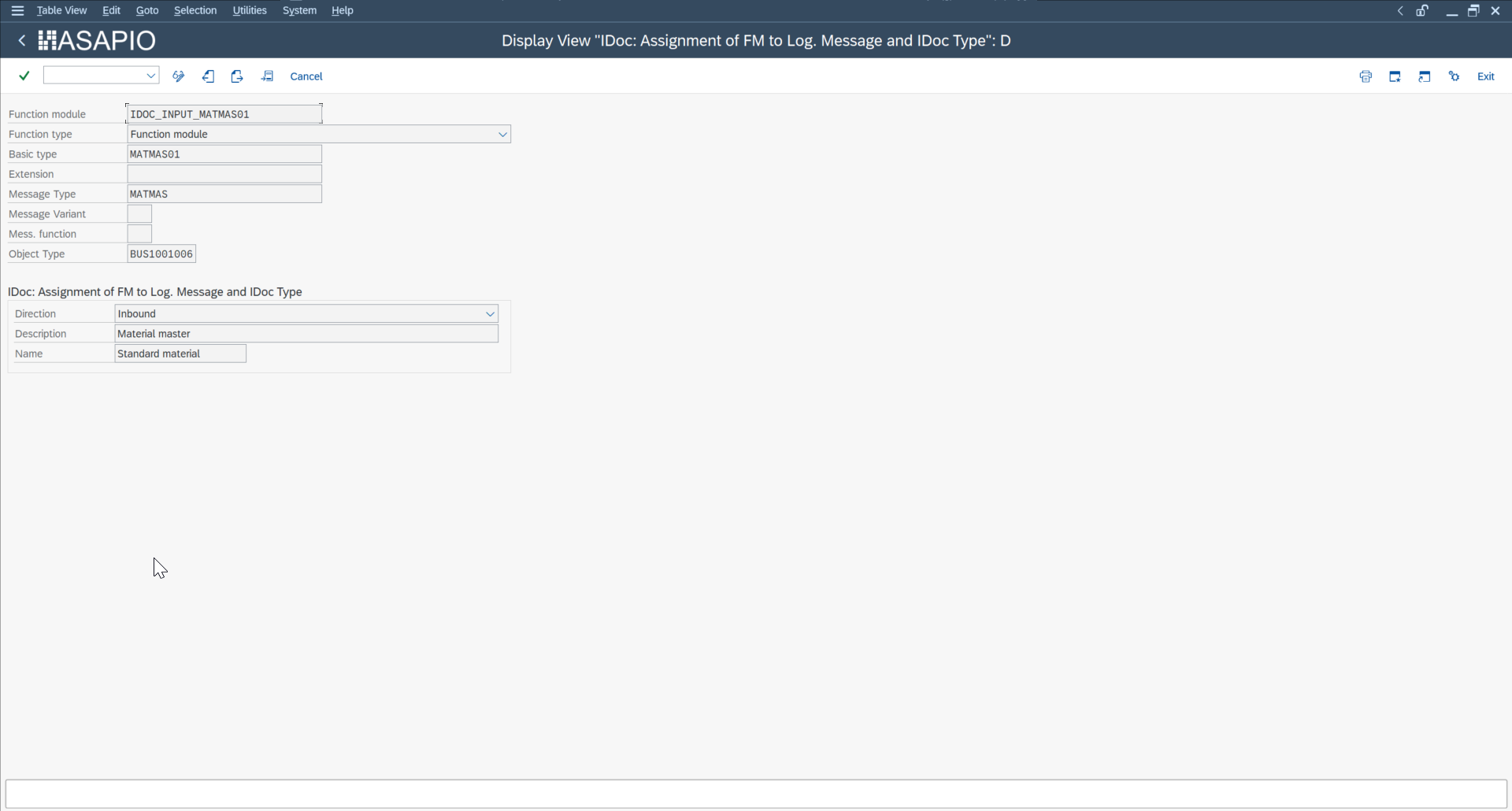 WE57 assigning the processing function module to a custom message type and IDoc type